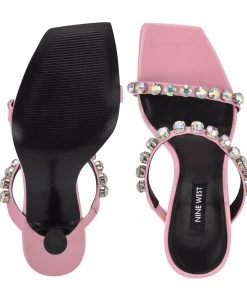 Nine West Color Pop Aria Heeled Slide Sandals