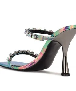 Nine West Aria Heeled Slide Sandals