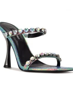 Nine West Aria Heeled Slide Sandals