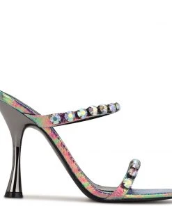 Nine West Aria Heeled Slide Sandals