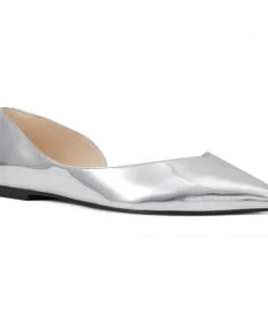 Nine West Aryn Half D'Orsay Flats Metallic Mindset