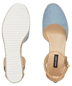 Nine West Audra Espadrille Wedge Sandals Weave Got You