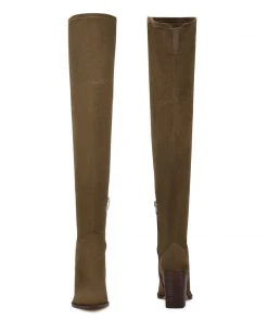 Nine West Barret Over The Knee Heeled Boots Shoes