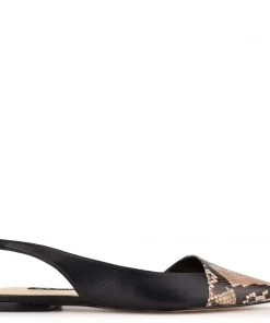 Nine West Shoes Beads Slingback Pointy Toe Flats