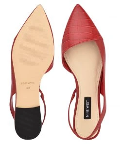 Nine West Color Pop Beads Slingback Pointy Toe Flats