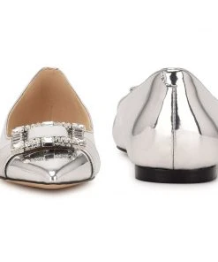 Nine West Metallic Mindset Behold Dress Flats 10 Nine West Metallic Mindset Behold Dress Flats