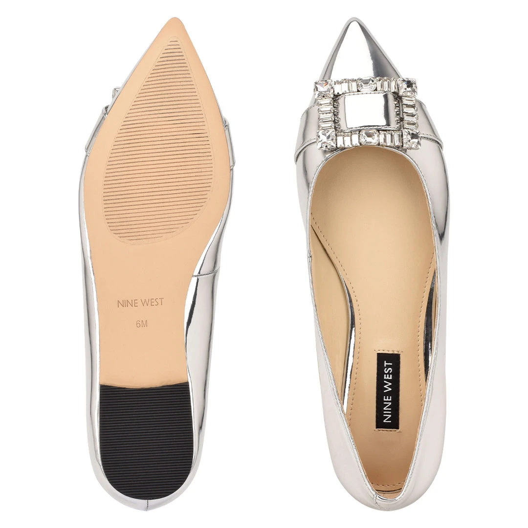 Nine West Metallic Mindset Behold Dress Flats 7 Nine West Metallic Mindset Behold Dress Flats
