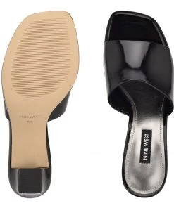 Nine West Behot Heeled Slide Sandals Y2K Revival
