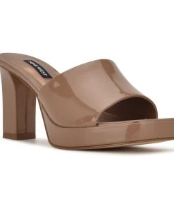 Nine West Y2K Revival Behot Heeled Slide Sandals