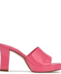 Nine West Behot Heeled Slide Sandals