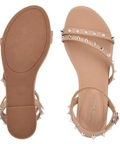 Nine West Bernie Studded Flat Sandals Fun Flats