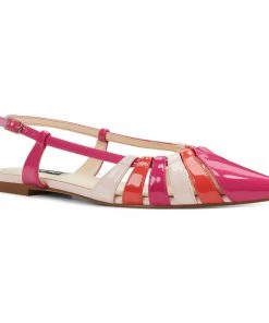 Nine West Betsy Pointed Toe Flats Color Pop