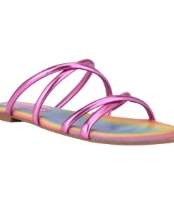 Nine West Beva Flat Slide Sandals