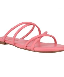 Nine West Beva Flat Slide Sandals Fun Flats