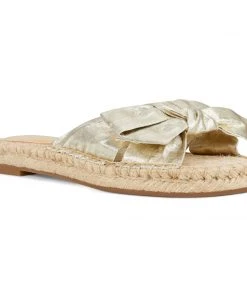 Nine West Weave Got You Blanche Espadrille Slide Sandals