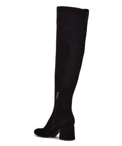Nine West Blocky Over The Knee Heeled Boots 9 Nine West Blocky Over The Knee Heeled Boots