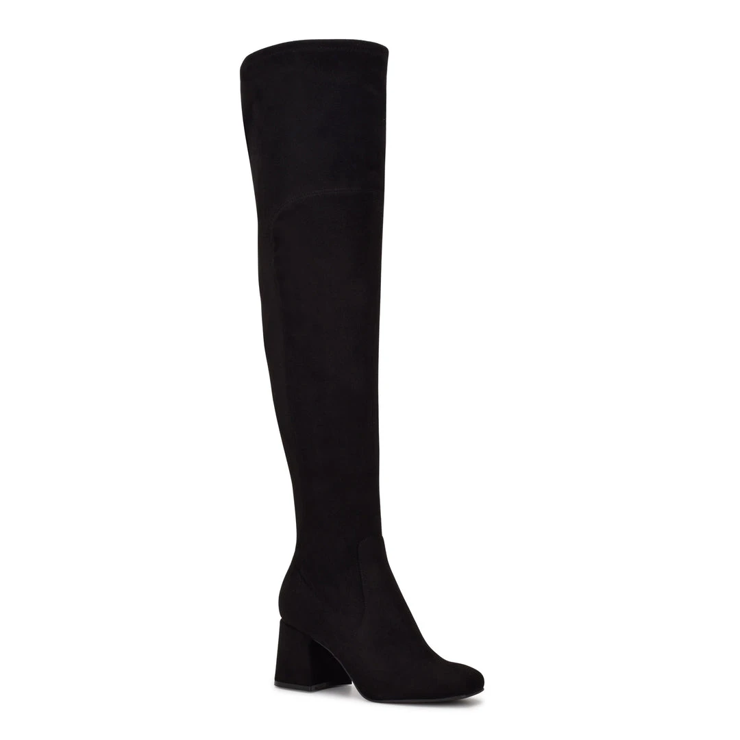 Nine West Blocky Over The Knee Heeled Boots 4 Nine West Blocky Over The Knee Heeled Boots