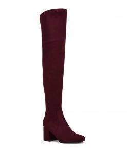 Nine West Shoes Blocky Over The Knee Heeled Boots