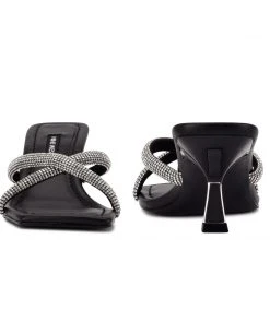 Nine West Heel Appeal Blonde Heeled Slide Sandals