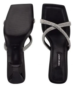 Nine West Heel Appeal Blonde Heeled Slide Sandals