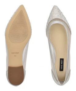 Nine West Bogus Pointy Toe Flats Metallic Mindset