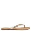 Nine West Metallic Mindset Bossy Flat Thong Sandals
