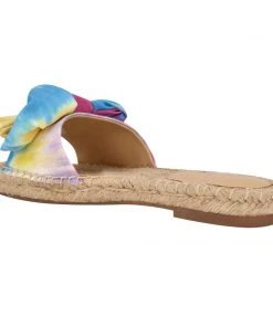 Nine West Bow Espadrille Slide Sandals