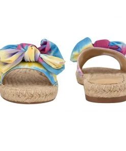 Nine West Bow Espadrille Slide Sandals