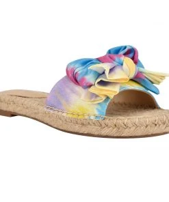 Nine West Bow Espadrille Slide Sandals