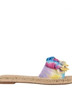 Nine West Bow Espadrille Slide Sandals