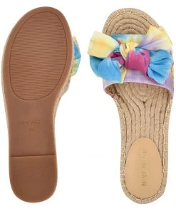 Nine West Bow Espadrille Slide Sandals