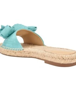 Nine West Weave Got You Bow Espadrille Slide Sandals