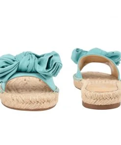 Nine West Weave Got You Bow Espadrille Slide Sandals