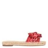 Nine West Weave Got You Bow Espadrille Slide Sandals