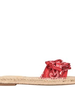 Nine West Weave Got You Bow Espadrille Slide Sandals