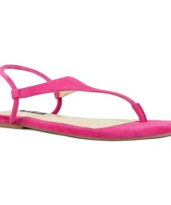 Nine West Color Pop Braydin Stretch Flat Sandals