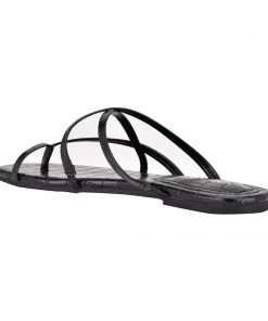 Nine West Brice Flat Toe Ring Slide Sandals Fun Flats