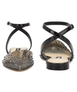 Nine West Briya Pointy Toe Flats In The Clear