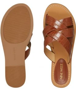 Nine West Cade Flat Slide Sandals Mules & Slides