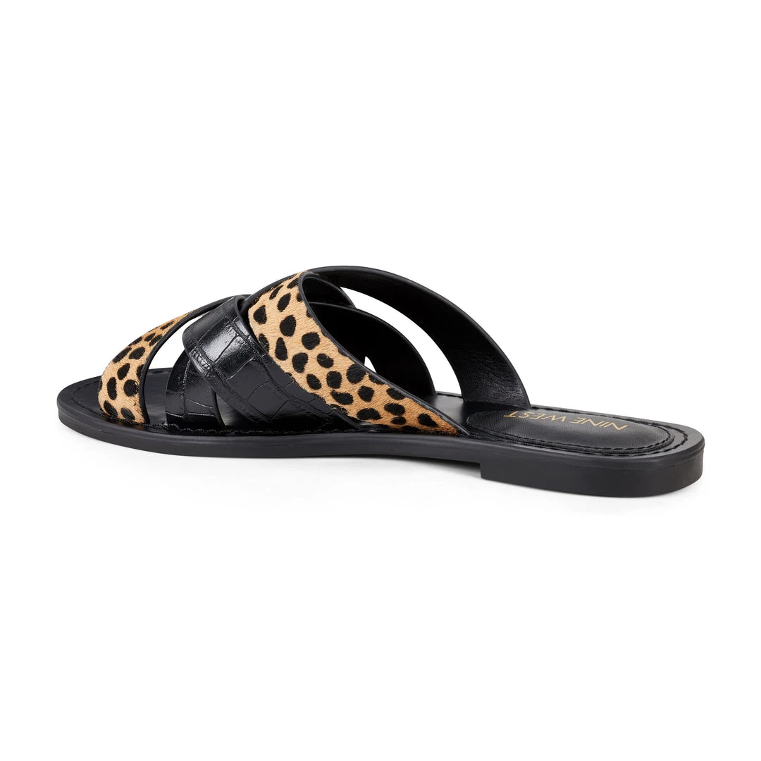 Nine West Cade Flat Slide Sandals 5 Nine West Cade Flat Slide Sandals
