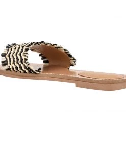 Nine West Weave Got You Cammie Flat Slide Sandals