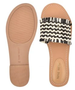 Nine West Weave Got You Cammie Flat Slide Sandals