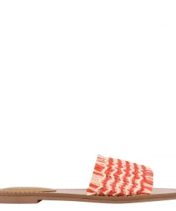 Nine West Weave Got You Cammie Flat Slide Sandals