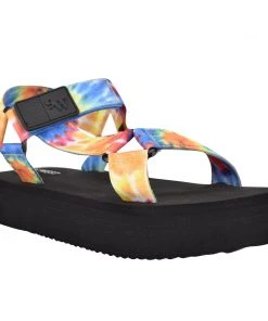 Nine West Camping Platform Sandals Weave Got You