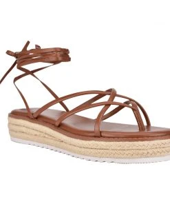 Nine West Candid Ankle Wrap Espadrille Sandals