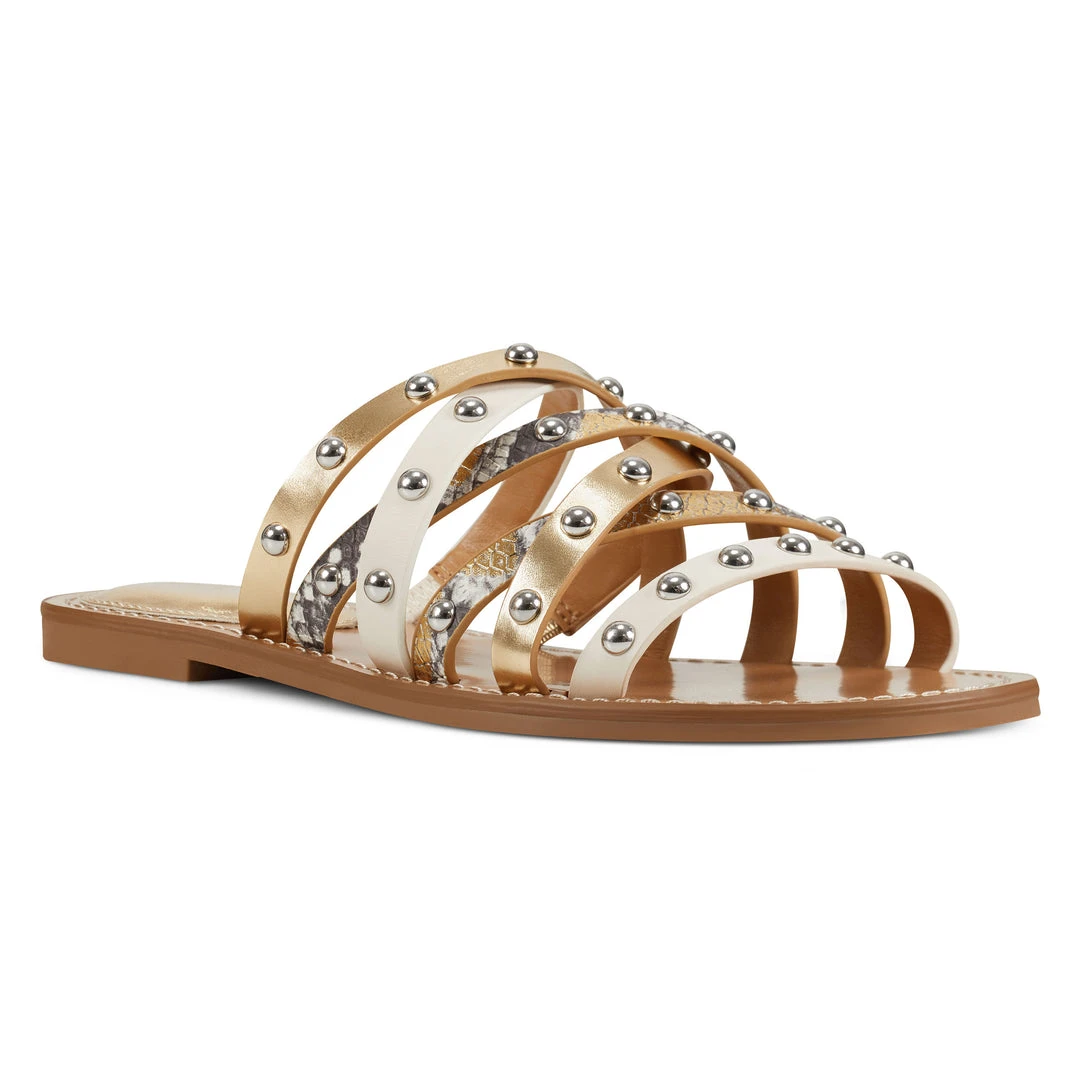 Nine West Candy Flat Slide Sandals 4 Nine West Candy Flat Slide Sandals