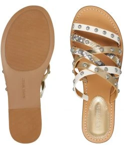 Nine West Candy Flat Slide Sandals 13 Nine West Candy Flat Slide Sandals