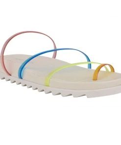 Nine West Cati Slide Sandals Color Pop