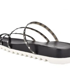 Nine West Cato Studded Slide Sandals Mules & Slides