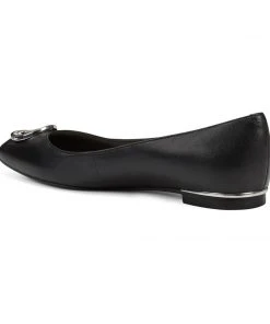 Nine West Celia Logo Almond Toe Flats